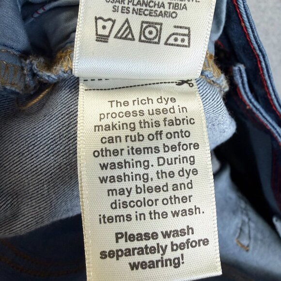 EV1 Jeans Alex Relaxed Vintage Distressed Patchwork Boyfriend Jeans Women’s 14 - Picture 11 of 16